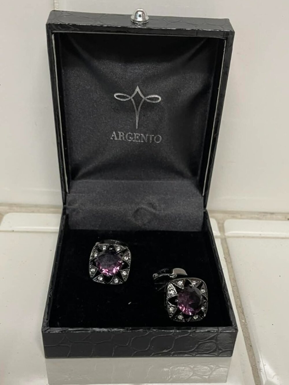 Argento cuff links